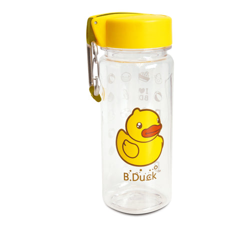 Bduck Eend Drinkfles met Bevestigingshaak Geel