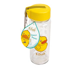 Bduck Eend Drinkfles met Bevestigingshaak Geel