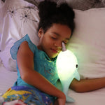 Dhink nachtlamp walvis narwhal kinderkamer timer blauw