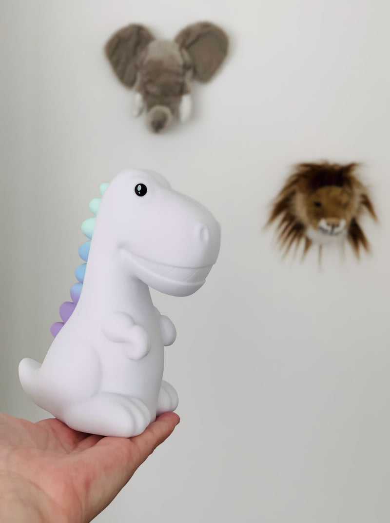 Dhink Dinosaurus Nachtlamp Oplaadbaar met Timer, Dimmer en Tapfunctie