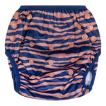 Swim Essentials Wasbare Zwemluier Blauw Oranje Zebra