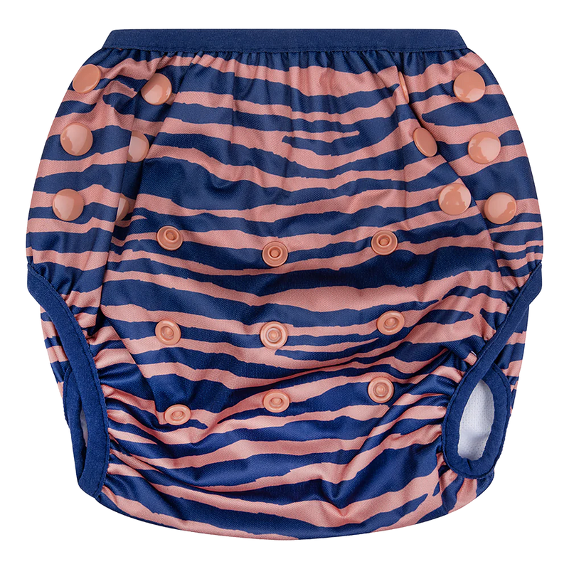Swim Essentials Wasbare Zwemluier Blauw Oranje Zebra