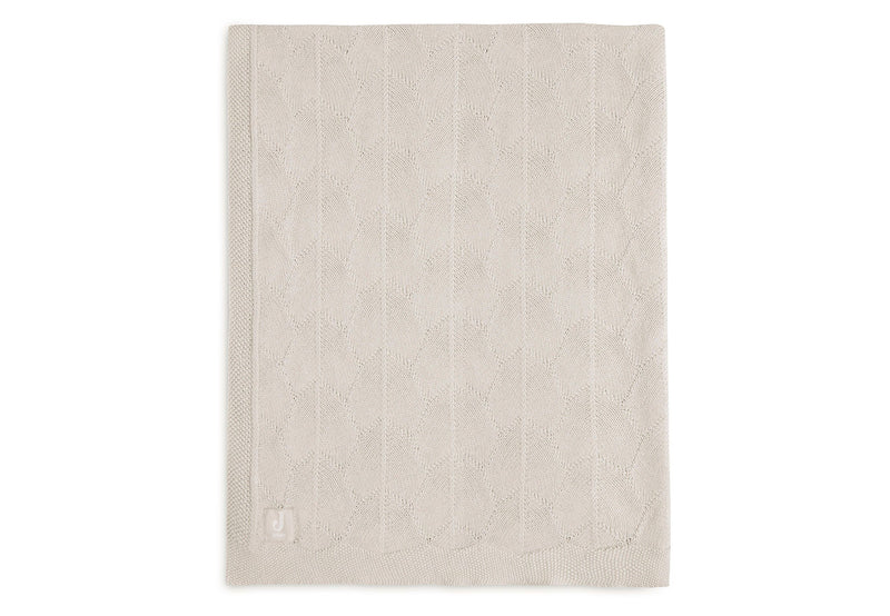 Jollein Ledikant Deken 100x150 cm Shell Knit Nougat GOTS