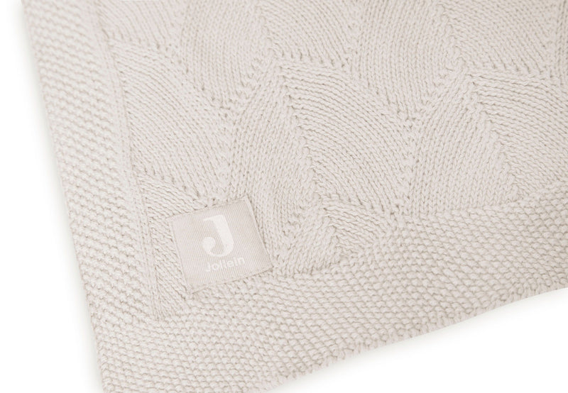 Jollein Ledikant Deken 100x150 cm Shell Knit Nougat GOTS