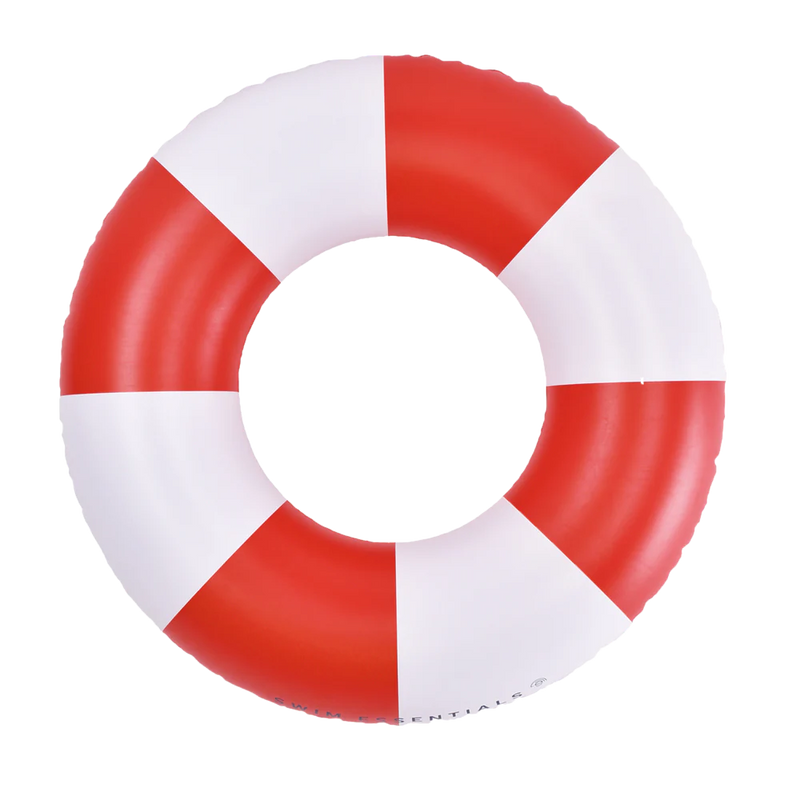 Swim Essentials Zwemband/Ring Rood Wit Reddingsboei 90 cm