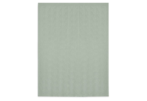 Deken Ledikant 100x150cm Shell Knit Sea Foam GOTS