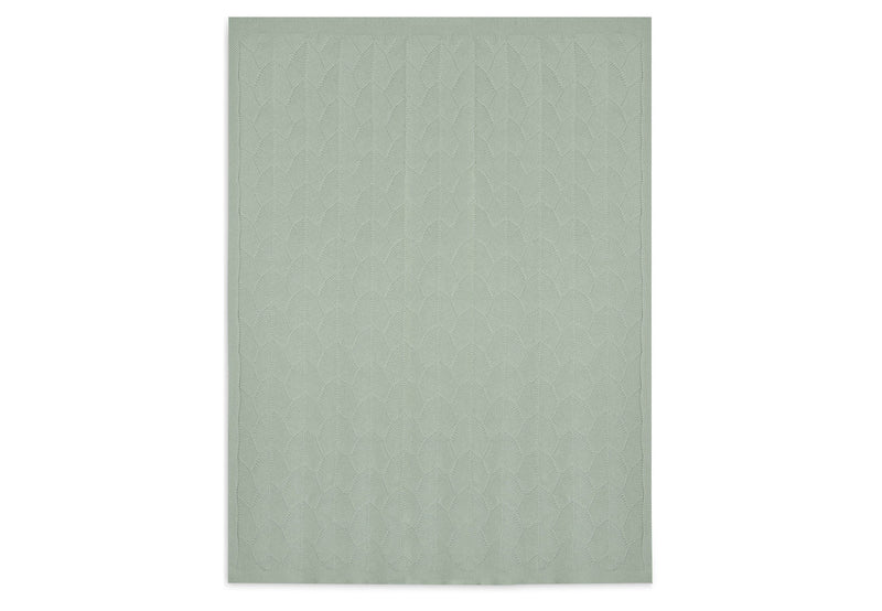 Jollein Deken Wieg 75x100cm Shell Knit Sea Foam GOTS