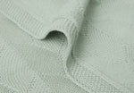 Jollein Deken Wieg 75x100cm Shell Knit Sea Foam GOTS