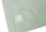 Jollein Deken Wieg 75x100cm Shell Knit Sea Foam GOTS