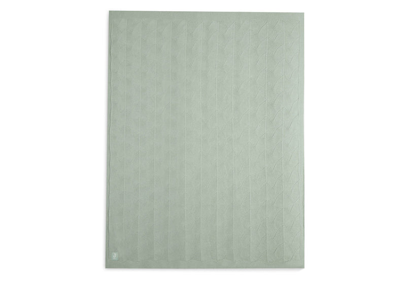 Jollein Deken Wieg 75x100cm Shell Knit Sea Foam GOTS