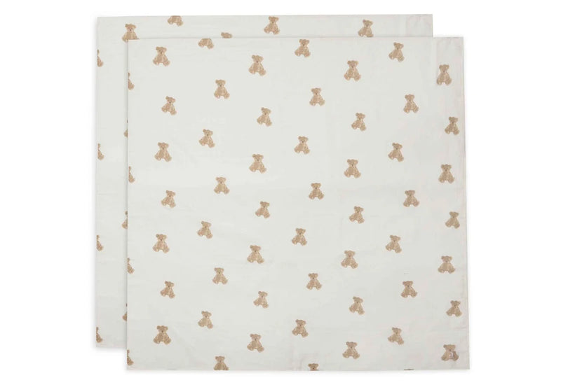 Jollein Hydrofiele Doek Small 70x70 cm Teddy Bear (3 pack)