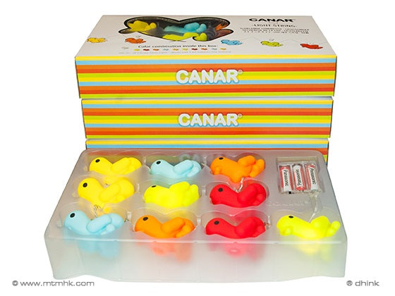 Canar Lichtslinger met 10 silicone Eendjes Kinderkamer Multi Kleur