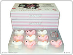 Canar Lichtslinger met 10 silicone Eendjes Wit met Roze