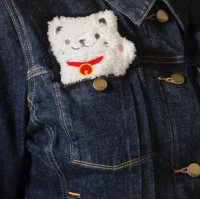 Bitten Lucky cat poes Pocket Size Handen Warmer