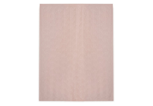 Jollein Ledikant Deken 100x150cm Shell Knit Wild Rose GOTS