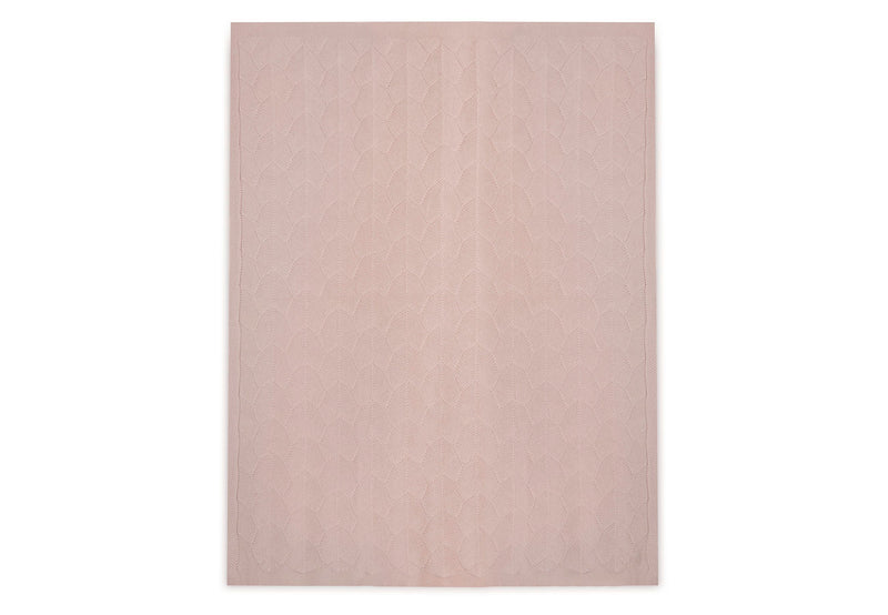 Jollein Ledikant Deken 100x150cm Shell Knit Wild Rose GOTS