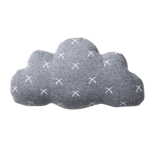 Noukies Decoratief Wolk Kussen Grijs kinderkamer babykamer decoratie